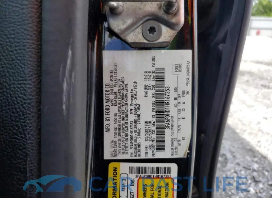 3FA6P0HD1HR167353# 12