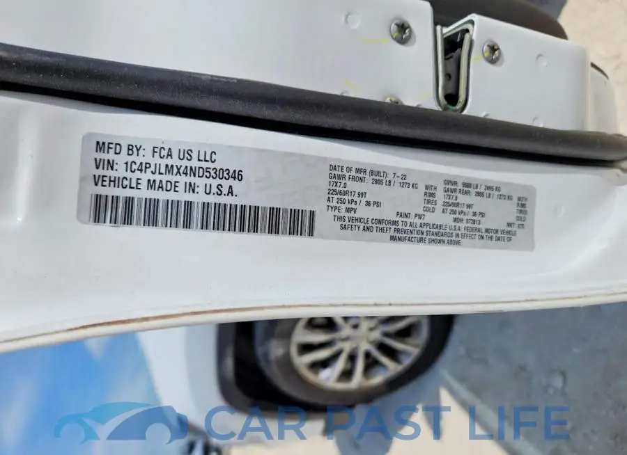 1C4PJLMX4ND530346# 12