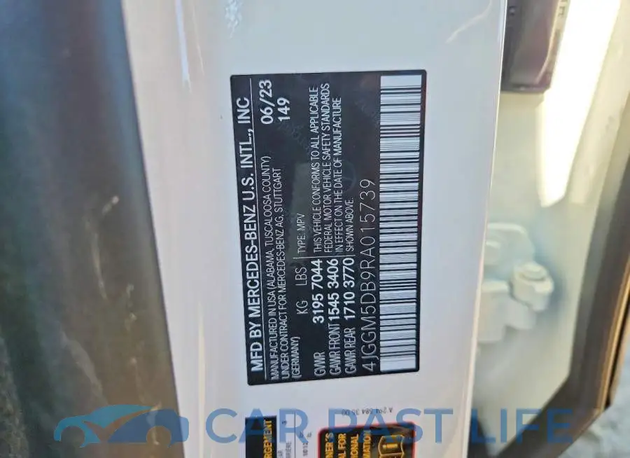 4JGGM5DB9RA015739# 12