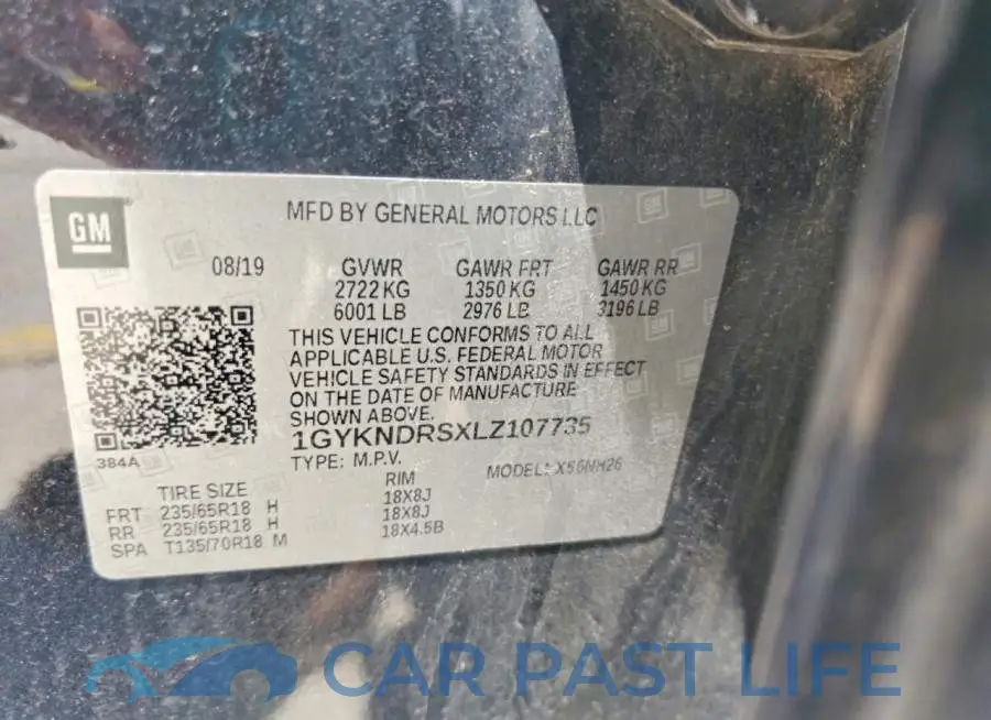 1GYKNDRSXLZ107735# 13