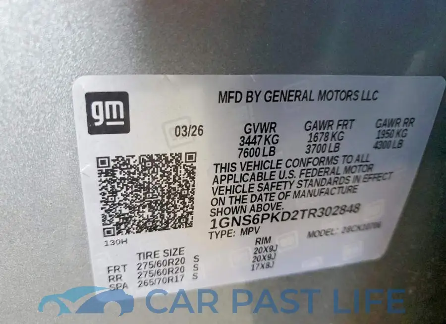1GNS6PKD2TR302848# 14