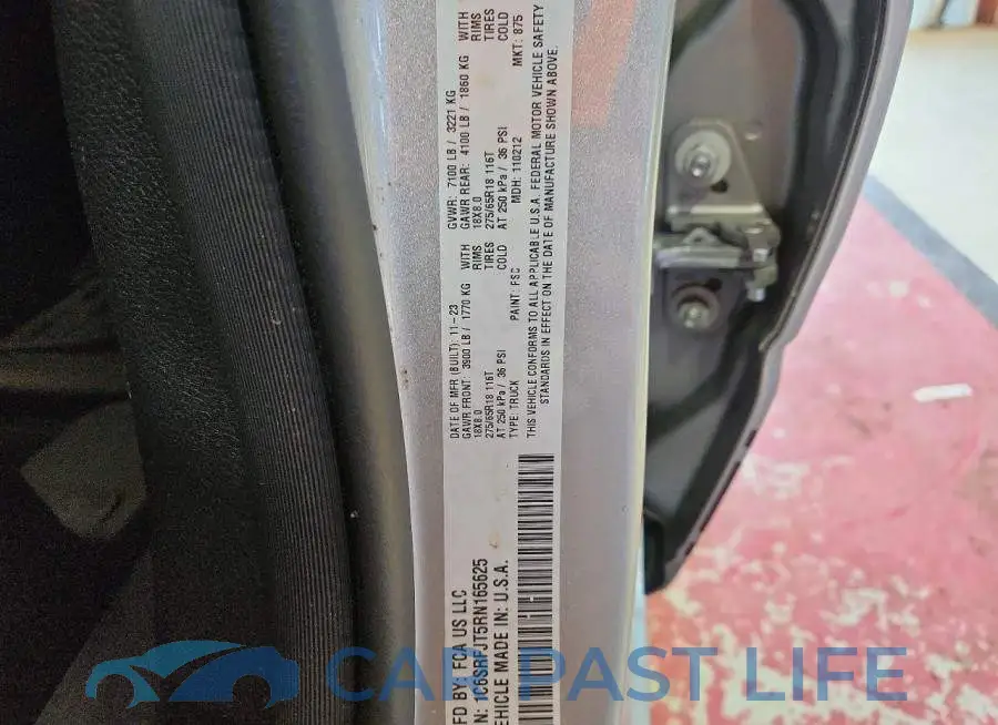 1C6SRFJT5RN165625# 12