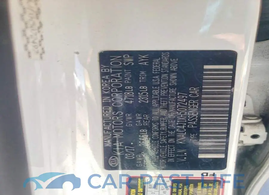 KNALC4J1XH5072497# 12