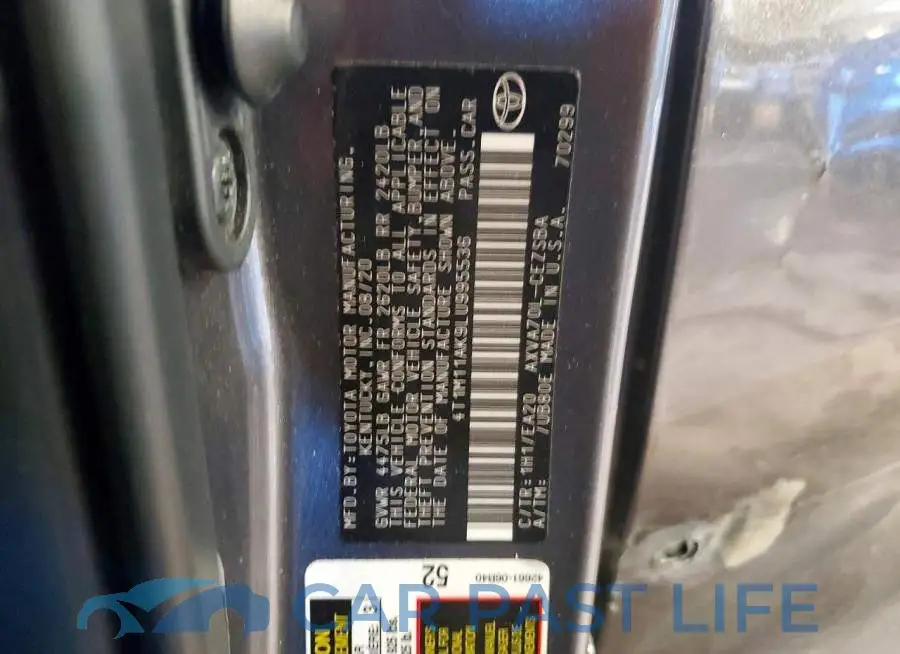 4T1M11AK9LU995536# 12