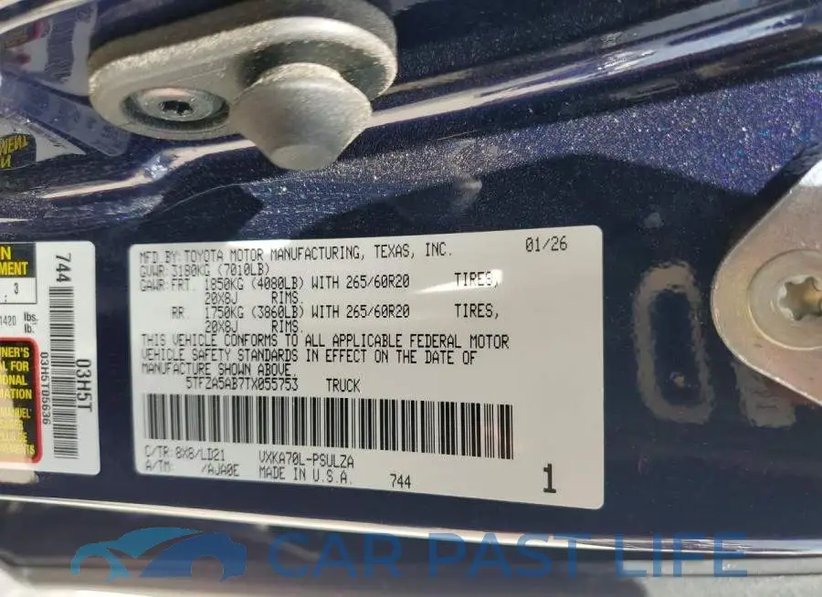 5TFZA5AB7TX055753# 12