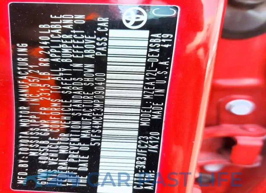 5YFS4MCE3MP090400# 12
