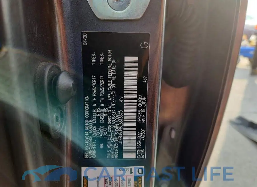 JTEBU5JR6L5818570# 12