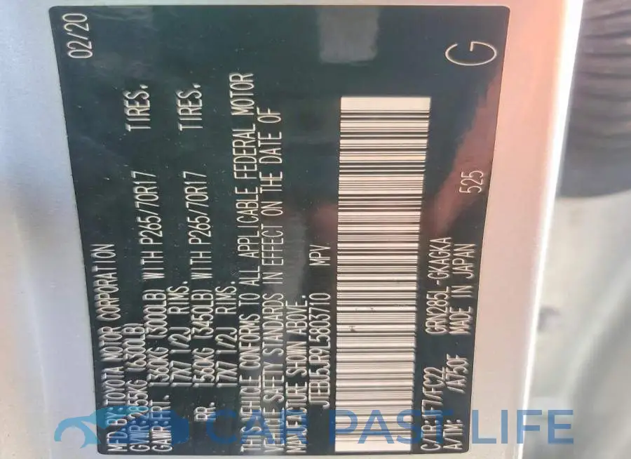 JTEBU5JR9L5803710# 14