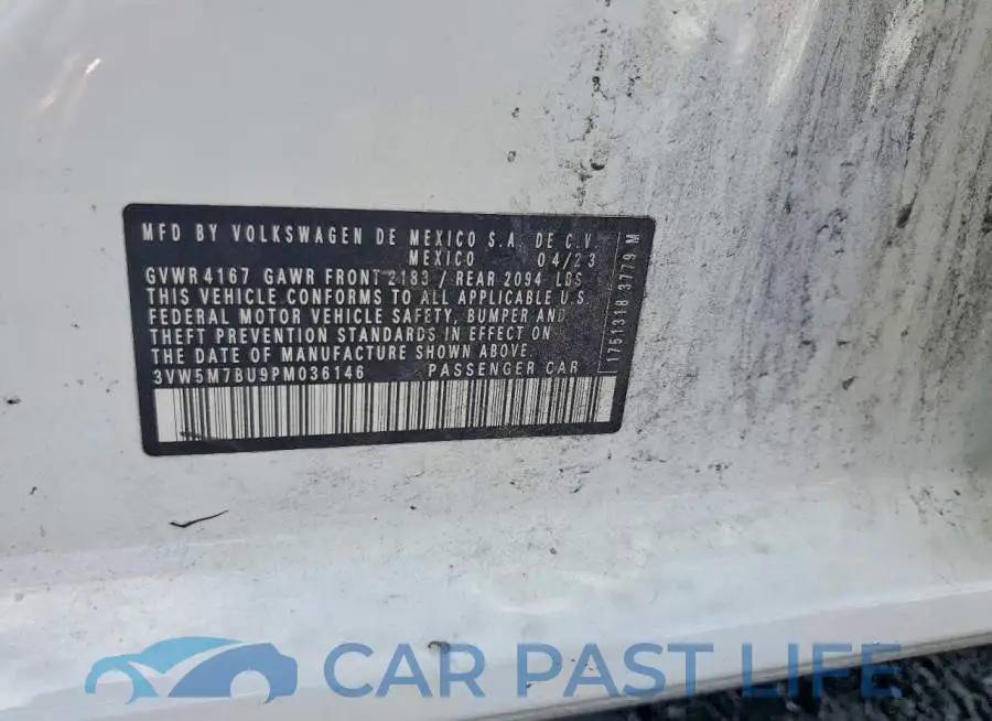 3VW5M7BU9PM036146# 12