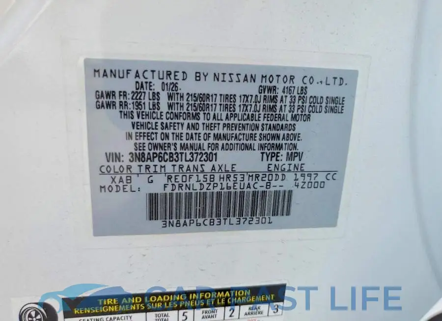 3N8AP6CB3TL372301# 13