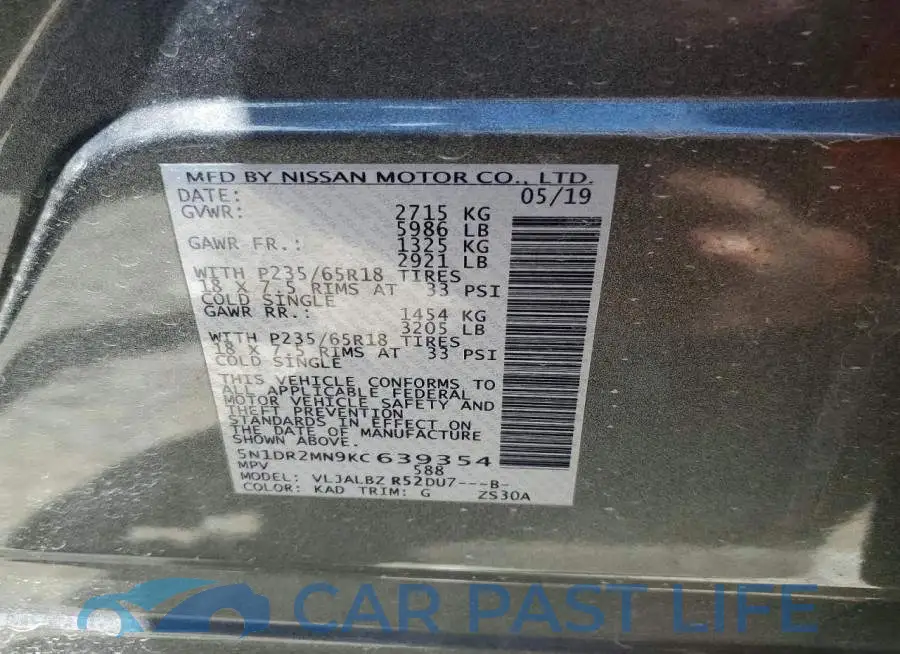 5N1DR2MN9KC639354# 14