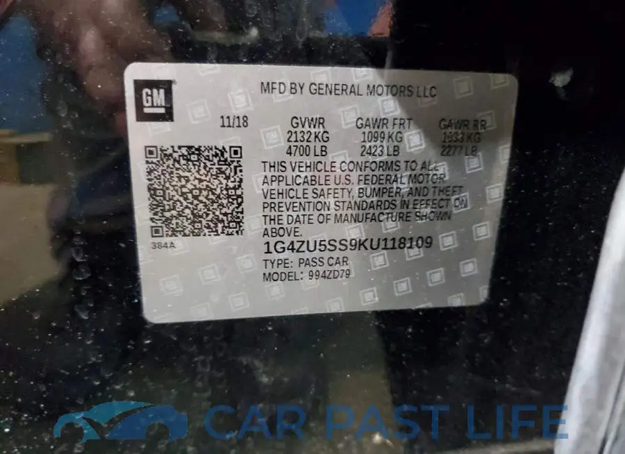 1G4ZU5SS9KU118109# 12