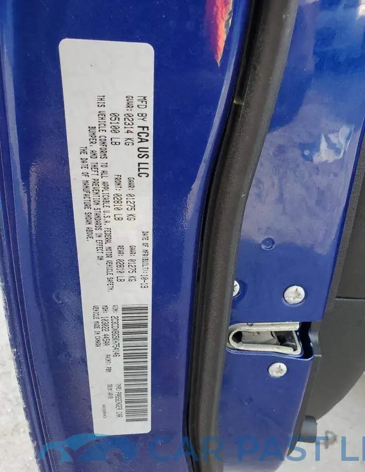 2C3CDXBG5KH754146# 12