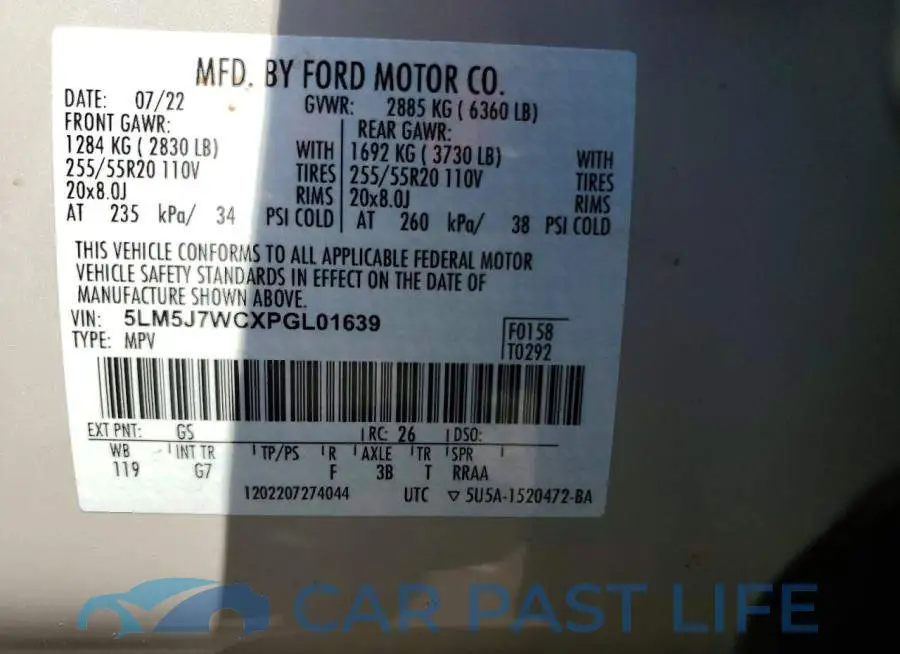 5LM5J7WCXPGL01639# 13