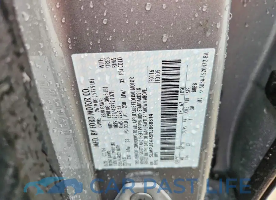 5LMPJ8K45RJ868814# 13