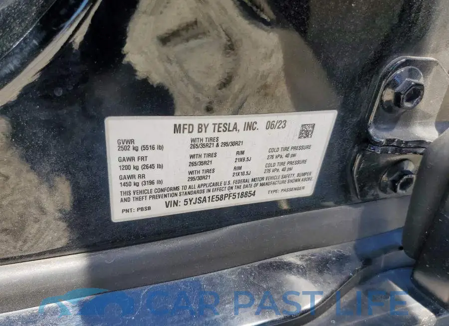 5YJSA1E58PF518854# 12