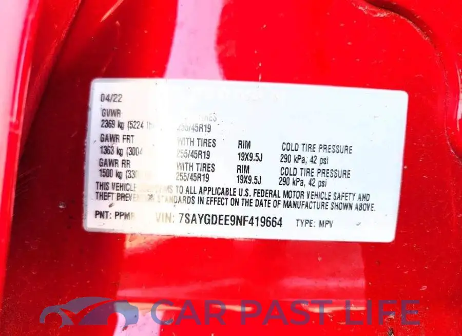 7SAYGDEE9NF419664# 14