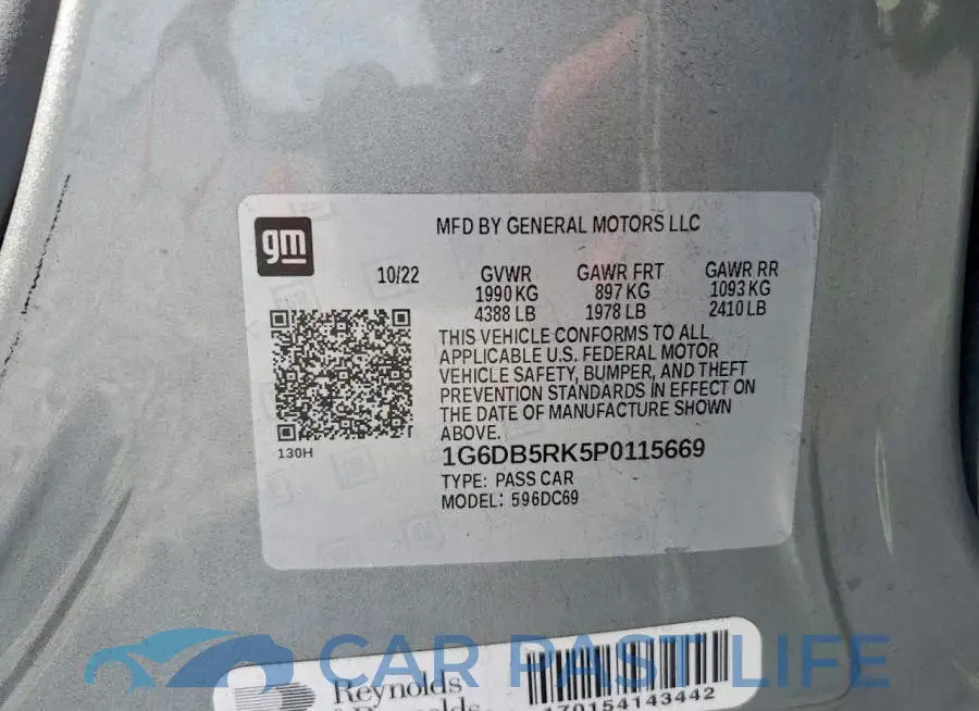 1G6DB5RK5P0115669# 12