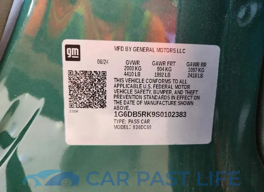 1G6DB5RK9S0102383# 12