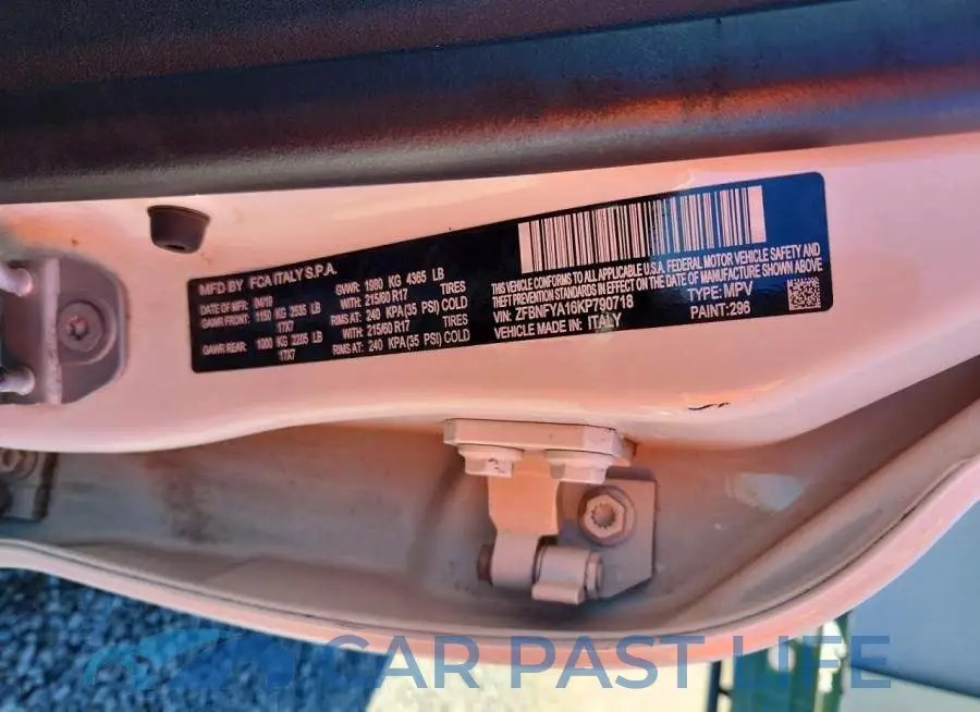 ZFBNFYA16KP790718# 12