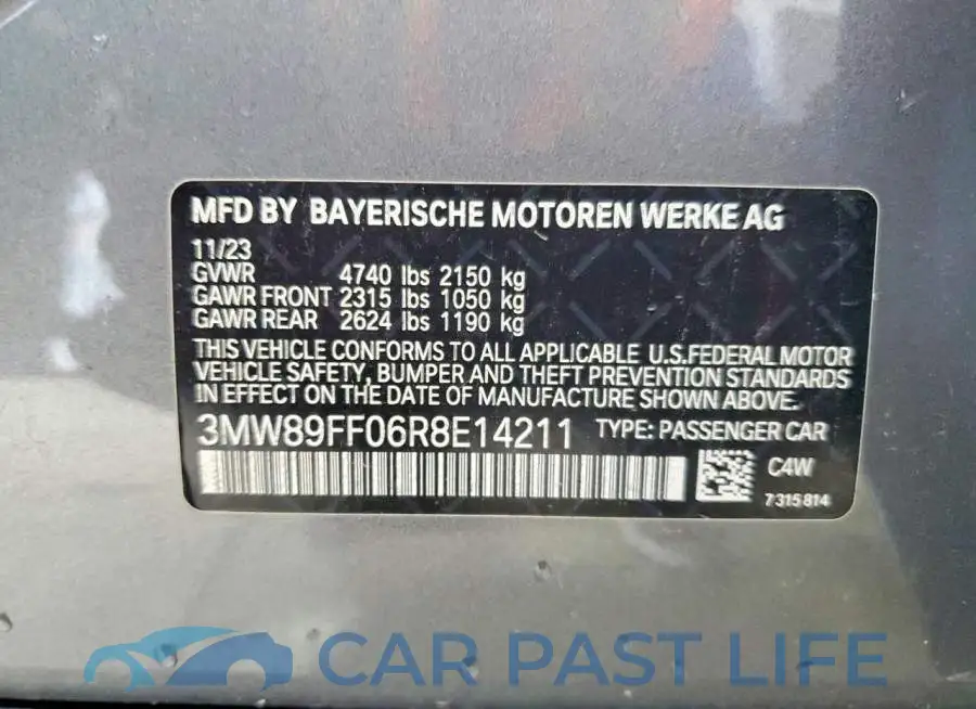 3MW89FF06R8E14211# 12
