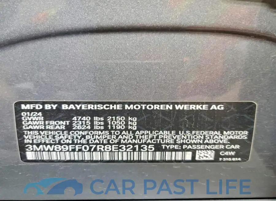 3MW89FF07R8E32135# 13