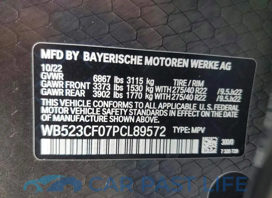 WB523CF07PCL89572# 14