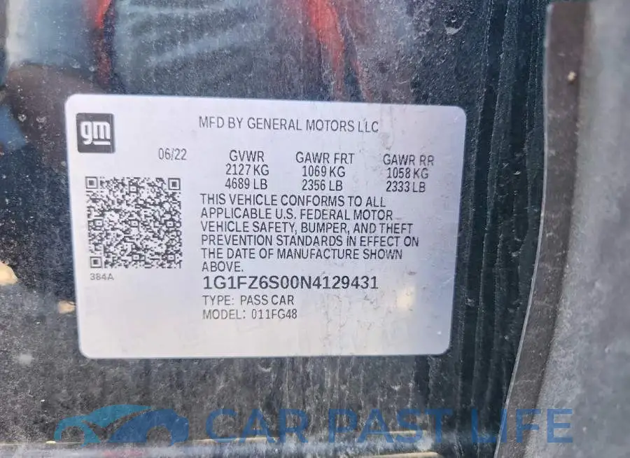 1G1FZ6S00N4129431# 12