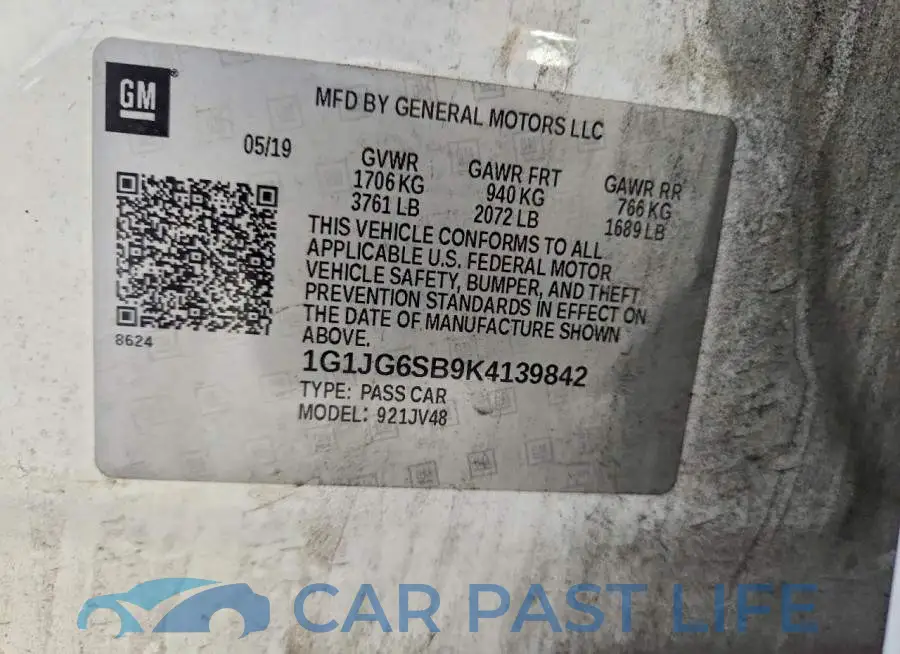 1G1JG6SB9K4139842# 12