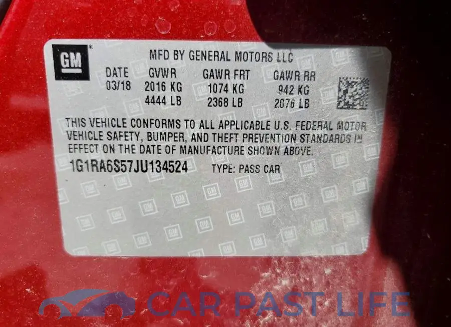 1G1RA6S57JU134524# 12