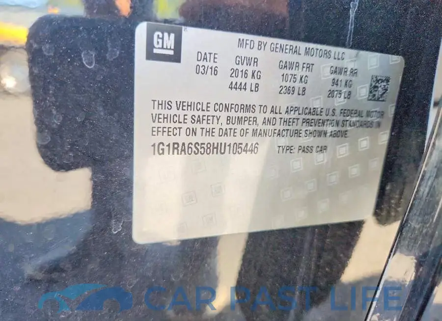 1G1RA6S58HU105446# 12