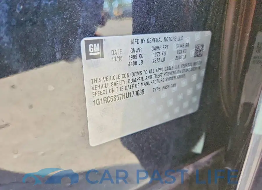 1G1RC6S57HU170038# 12