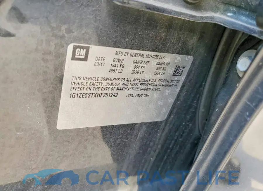 1G1ZE5STXHF251249# 12