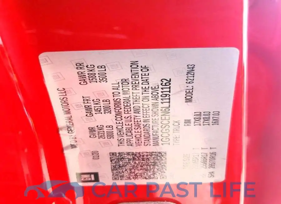 1GCGSCEN6L1191162# 12