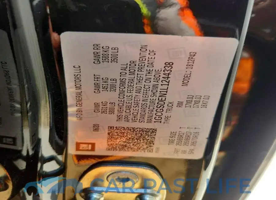 1GCGSDEN1L1244338# 12