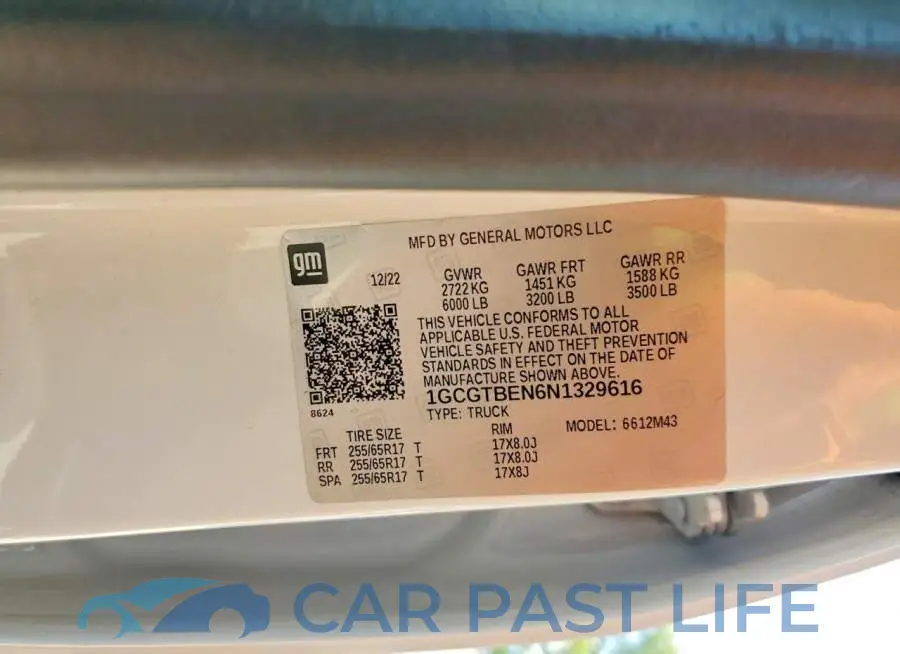 1GCGTBEN6N1329616# 13