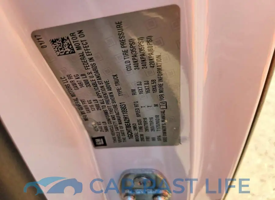 1GCHTBEA2H1189831# 12