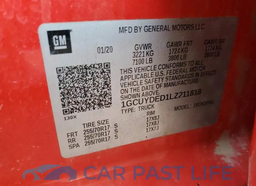 1GCUYDED1LZ211818# 12