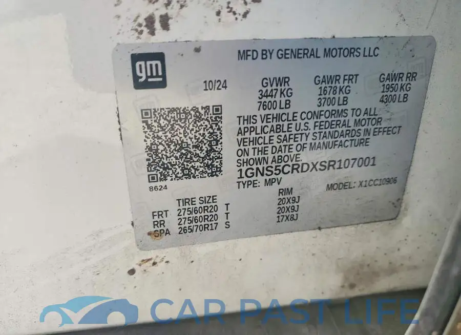 1GNS5CRDXSR107001# 13