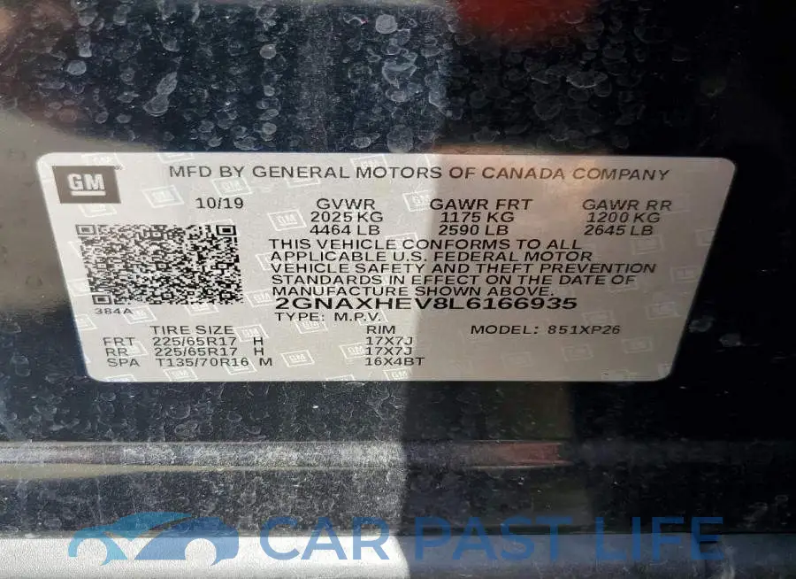 2GNAXHEV8L6166935# 13