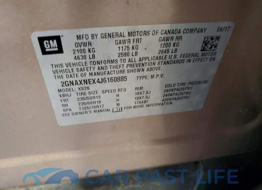 2GNAXNEX4J6160885# 13