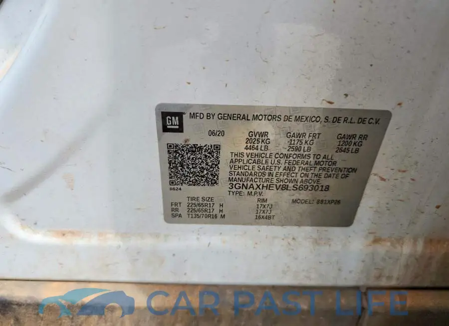 3GNAXHEV8LS693018# 13