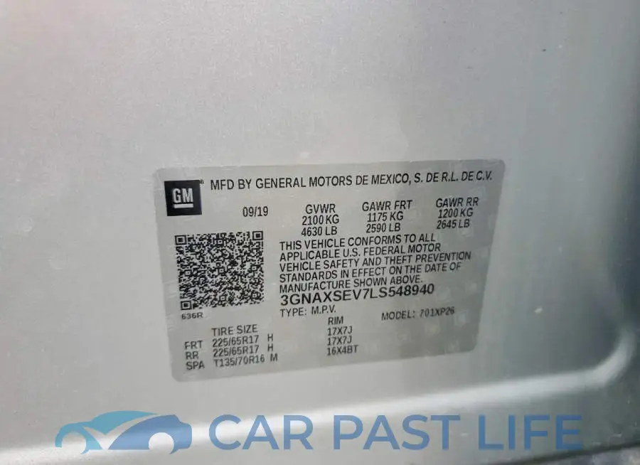 3GNAXSEV7LS548940# 13