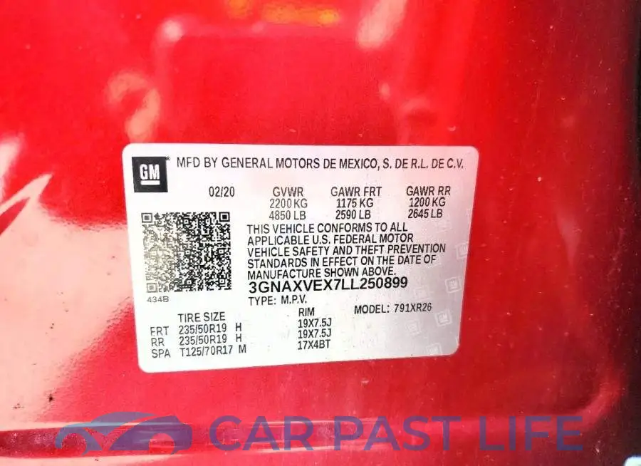 3GNAXVEX7LL250899# 13