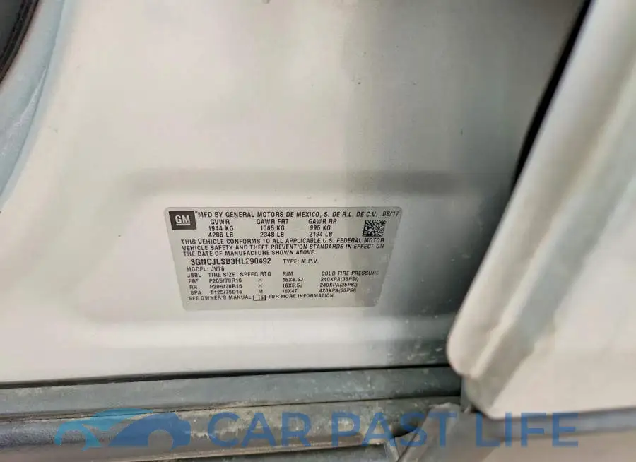3GNCJLSB3HL290492# 13