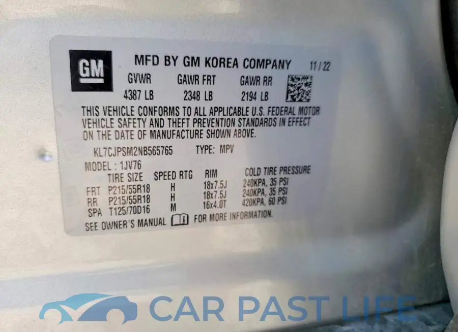 KL7CJPSM2NB565765# 13