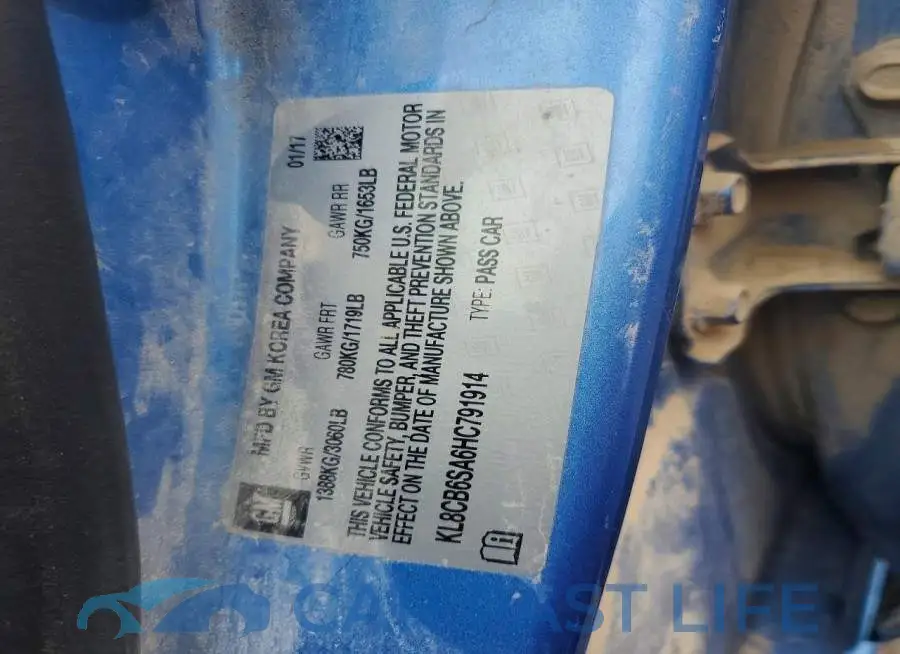 KL8CB6SA6HC791914# 12