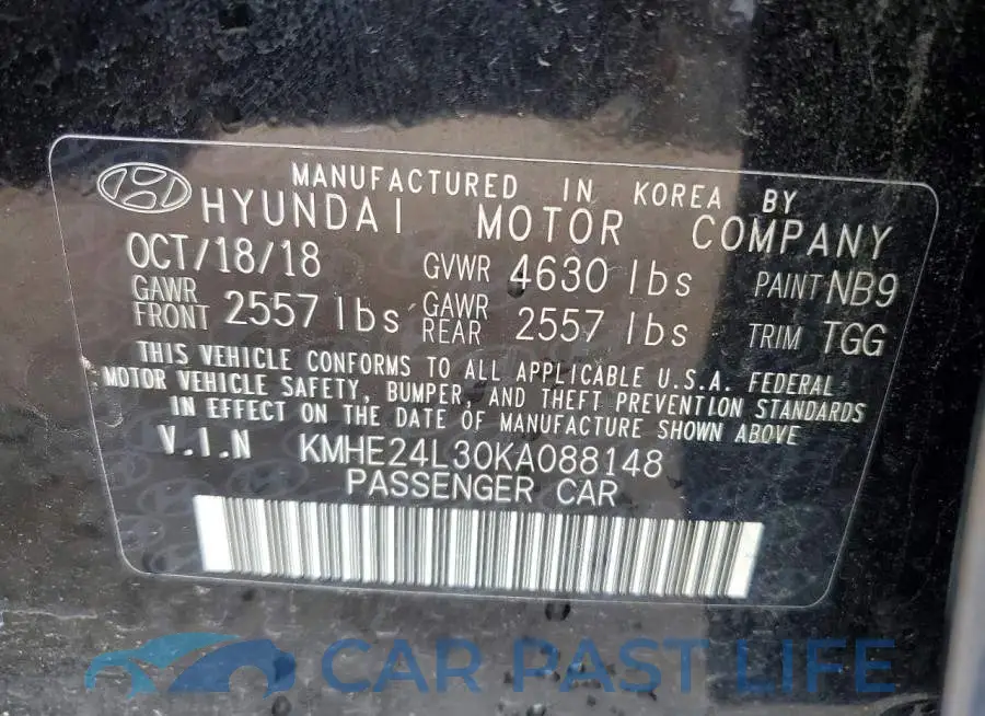 KMHE24L30KA088148# 12
