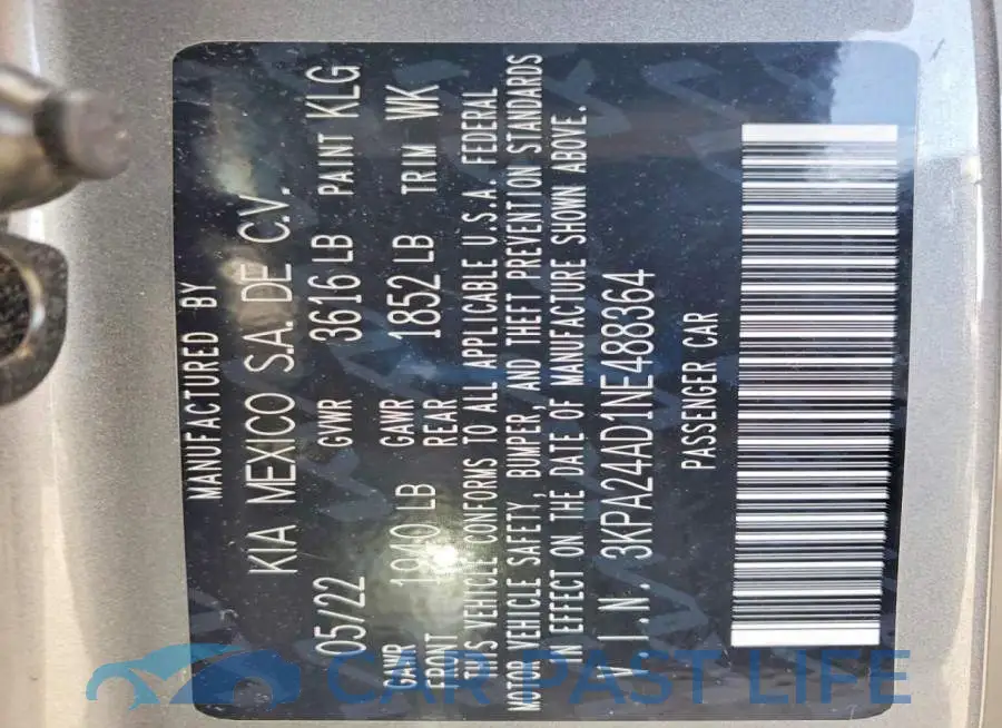 3KPA24AD1NE488364# 13