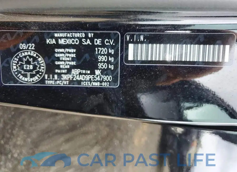 3KPF24AD9PE547900# 12